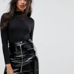 Boohoo Black Turtleneck Top
